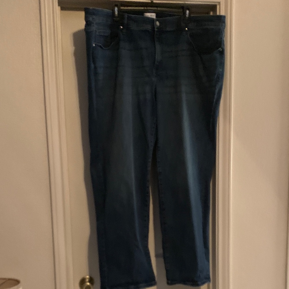 Lane Bryant Dark Blue Straight Leg Jeans